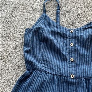 Falls Creek Navy and Black Striped Dress